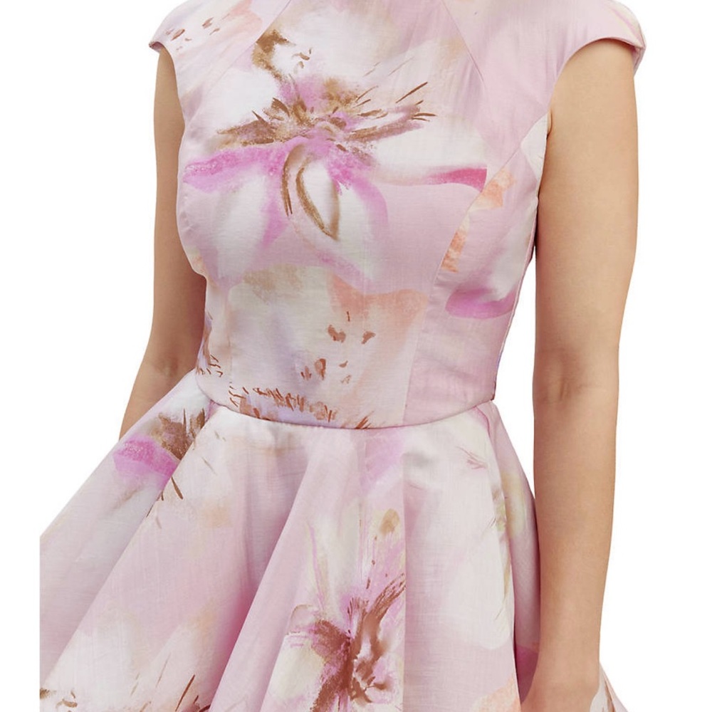 Bardot Pink Floral Midi Dress